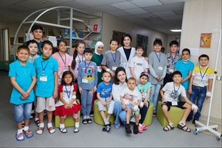 Замин фонди Васийлик кенгаши раиси "Меҳрли мактаб" мактаби ташриф буюрди