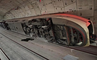 In Spain, a train derailed