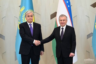 A solemn meeting of the President of Kazakhstan takes place