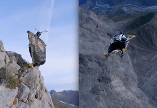 Франциялик бейсджампер “сеҳрли гилам”да парвоз қилди