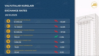 Долларнинг сўмга нисбатан қиймати яна тушди