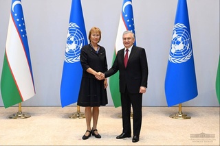 The President of Uzbekistan notes the enhancing partnership with UN institutions