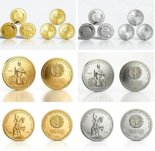 Центробанк Узбекистана запустил в продажу памятные монеты к 690-летию Амира Темура