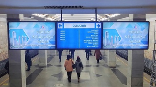 Toshkent metrosida yangi navigatsiya belgilari o‘rnatilyapti