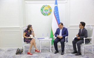 Состоялась встреча с главой делегации Европейского Союза в Республике Узбекистан