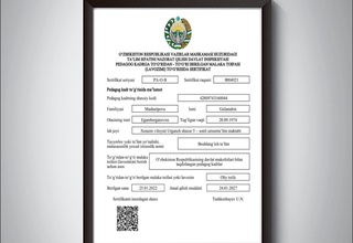 Малака тоифаси бўйича илк маротаба электрон сертификатлар тарқатилди