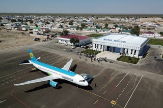 Нөкіс-Мойнақ-Ташкент бағыты бойынша әуе қатынауы жолға қойылуда