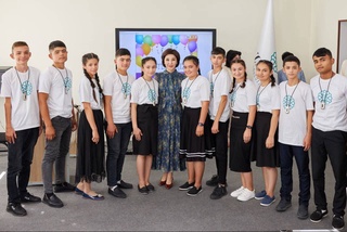 Participants of the Zamin Eco education program held a tree planting campaign