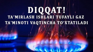 Poxtaxtdagi uch tumanning ayrim joylarida tabiiy gaz taʼminoti vaqtincha boʻlmaydi