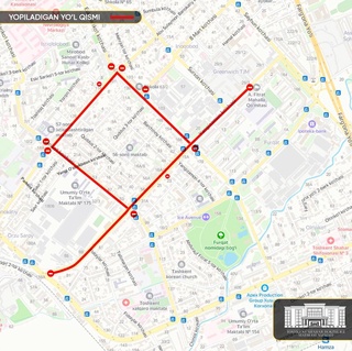 2 апреля в Ташкенте перекроют движение на некоторых улицах из-за молодежного забега