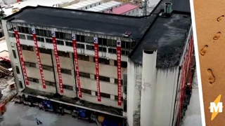 В Шанхае старое здание «перешло на ногах» в другое место