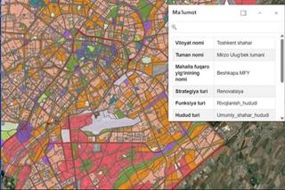Toshkent bosh rejasi xaritasi saytdagi yuklama sababli vaqtincha ishlamay qoldi — Qurilish vazirligi