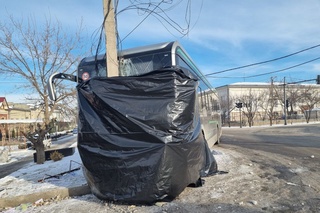 Тошкентда яна бир электробус ЙТҲга учради