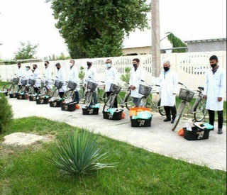 Тошкент вилояти ветеринар ва чорвадорларига велосипед ҳамда термосумкалар топширилди