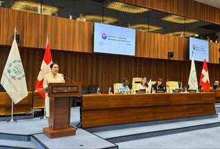 The President of the Senate in Geneva addressed the 15th Summit of Women Speakers of Parliaments of the IPU member States