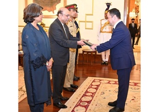 Oʻzbekistonning yangi elchisi Pokiston Prezidentiga ishonch yorliqlarini topshirdi