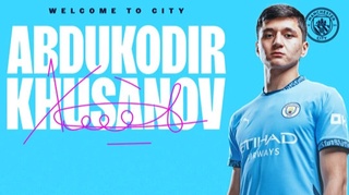 «Манчестер Сити» официально подтвердил завершение подписания контракта с Абдукадыром Хусановым