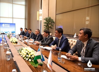 Ўзбекнефтгаз” АЖ Бошқарув раиси Меҳриддин Абдуллаев J. P. Morgan`нинг Ўзбекистон ва Қозоғистон Республикасидаги ваколатхонаси раҳбари Тимур Кунанбаев билан учрашди