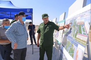 Жалолиддин Мангуберди хиёбони қурилиши давом этмоқда