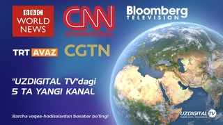 «UzDigital TV» пакетига бешта хориж телеканали қўшилди