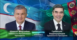 Президенти Ӯзбекистон бо Президенти Туркманистон мулоқоти телефонӣ анҷом дод