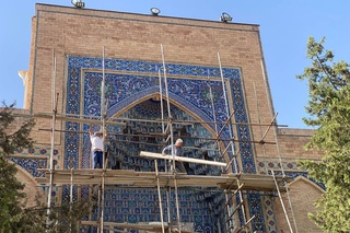 Amir Temur maqbarasida restavratsiya ishlari olib borilmoqda