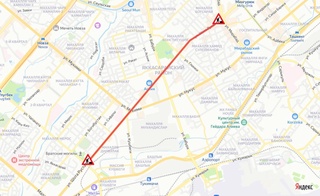 Toshkentning Shota Rustaveli koʻchasining bir qismi vaqtincha yopildi