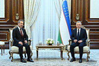 The President of Uzbekistan receives the head of Çalık Holding