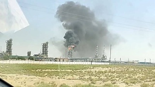 На одном из кашкадарьинских заводов вспыхнул крупный пожар: погиб один человек, двое ранены