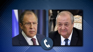 Камилов провел телефонный разговор с главой МИД России Сергеем Лавровым