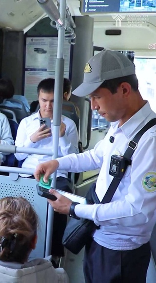 Fare control has been strengthened on 12 bus routes in Tashkent