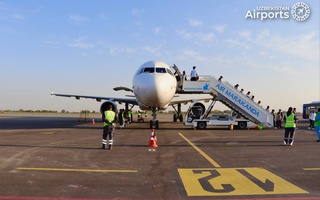 Samarqand xalqaro aeroporti “Yamal” aviatashuvchisining birinchi reysini qabul qildi