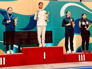 Gulistan Perdebayeva - silver medalist of the U20 Fencing World Cup