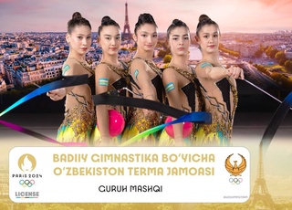 Намояндагони дастаи мунтахаби гимнастикаи бадеии Ӯзбекистон дар машқҳои гурӯҳӣ соҳиби литсензияи Париж-2024 шуданд.