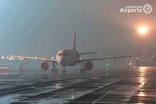Fog has limited the operation of the Urgench airport