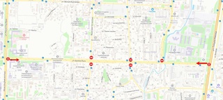 Дўрмон йўли ётиқ чизиқлар чизилиши сабаб 3 ярим кунга ёпилди