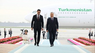 A meeting between the Presidents of Uzbekistan and Turkmenistan takes place