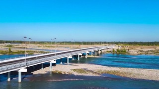 Учта туманни Наманган вилояти маркази билан боғловчи янги кўприк қуриб битказилди