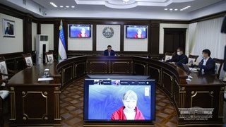 Namangan viloyati hokimi Matilda Dimovska bilan Zoom orqali muloqot qildi