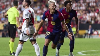 Дани Ольмо забил победный гол «Барселоны» в матче с «Райо Вальекано»