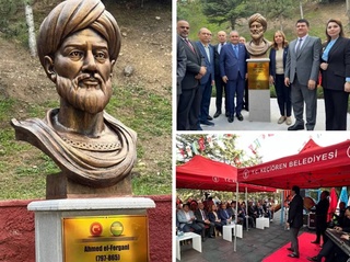 The image of the great scientist Ahmad Al-Ferghani is immortalized in Ankara