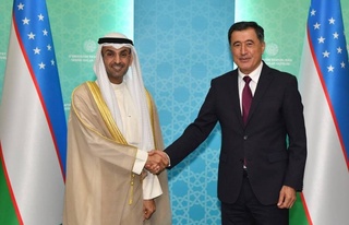 Владимир Норов Кўрфаз араб мамлакатлари ҳамкорлик кенгаши бош котиби билан учрашди