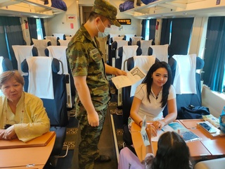 “Келес” темир йўл чегара божхона пости орқали илк ҳалқаро йўловчи поезди ҳаракатланди