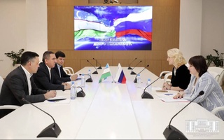 В столичном хокимияте состоялась встреча с делегацией из Санкт-Петербурга