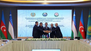 A memorandum on laying an energy cable along the bottom of the Caspian Sea was signed in Astana