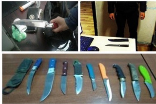 Беш кунда ҳайдовчилардан 70 га яқин пичоқ ва бошқа турдаги жисмлар олиб қўйилди