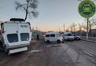 Олмазор туманида “Gazel” ва "Damas" иштирокида йўл транспорт ҳодисаси содир бўлди