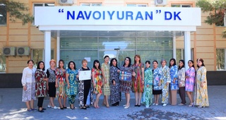 Женщины ГП «Навоийуран» присоединились к фестивалю «Хан атлас»