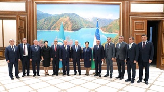 Состоялась встреча Председателя Сената с делегацией Совета старейшин Организации тюркских государств