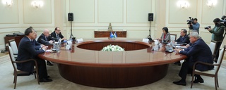 МДҲ бош котиби Сергей Лебедев билан учрашув бўлиб ўтди